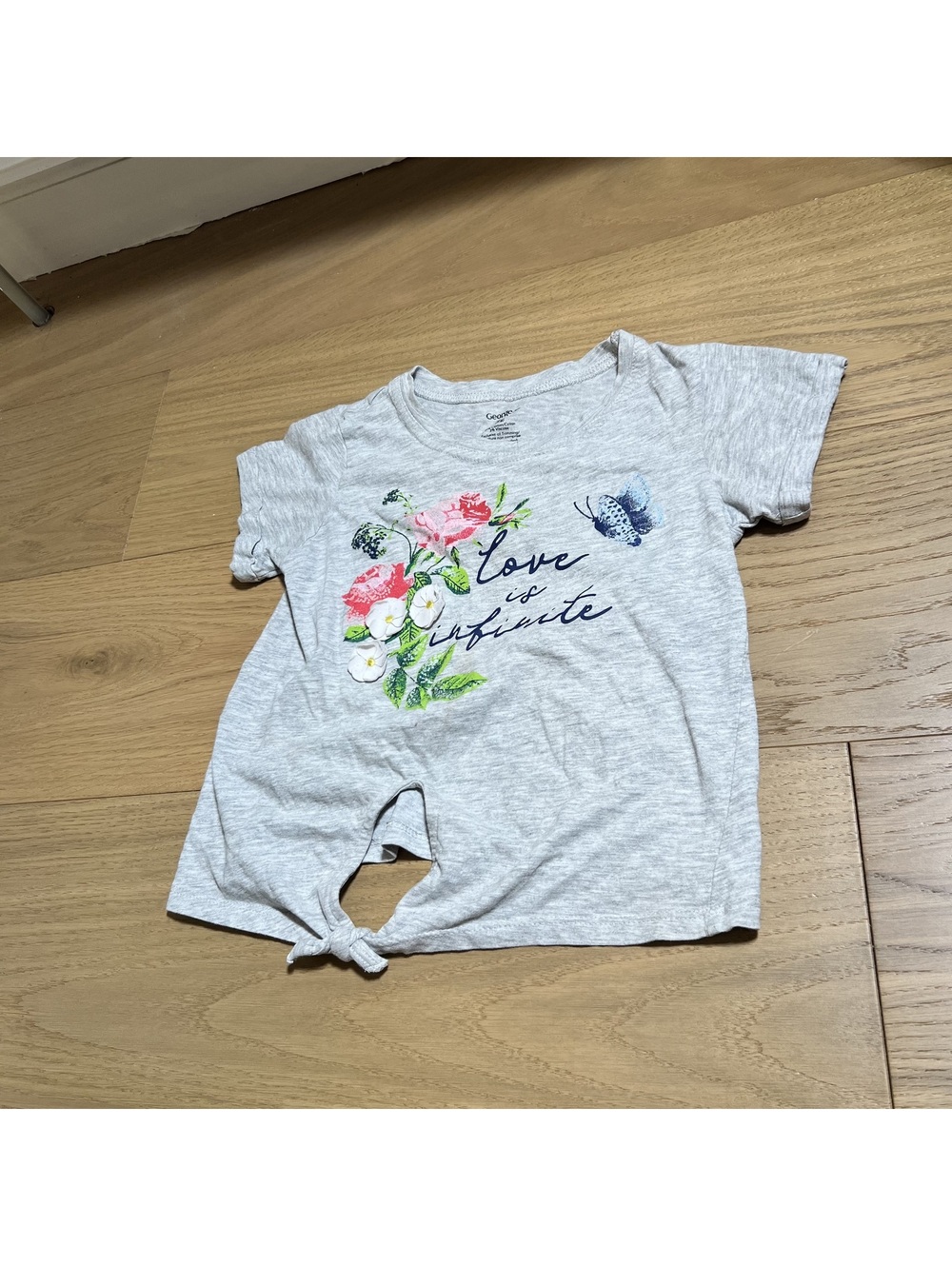 George Girls' heather grey Tee – Size 7